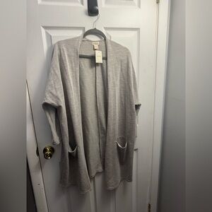 DONNI. Striped Gray‎ Cardigan